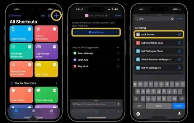 华安苹果14锁屏维修店分享iPhone14升级iOS16.4后如何创建锁屏快捷方式 
