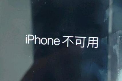 华安苹果服务网点分享锁屏界面显示“iPhone 不可用”如何解决 